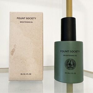 NEW Fount Society BRIGHTENING VITAMIN C OIL 2% Vitamin C Turmeric Rosehip 2oz
